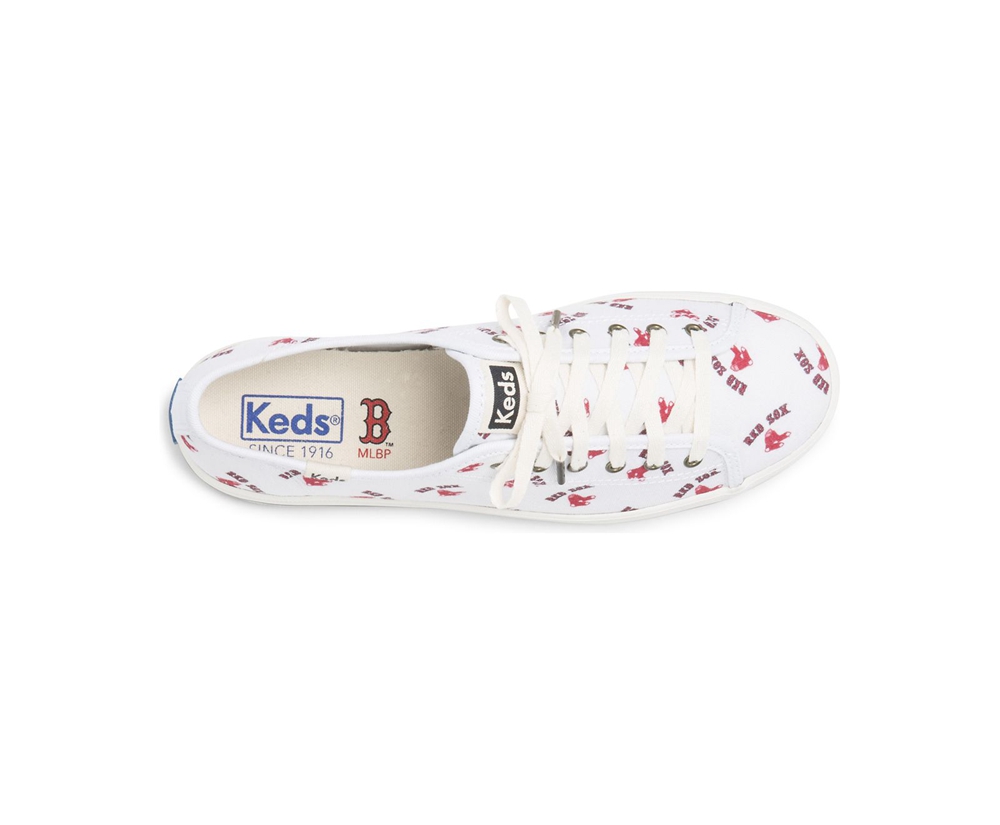 Keds Sneakers White/Red - Kickstart MLB® - Womens XDBLWT-039